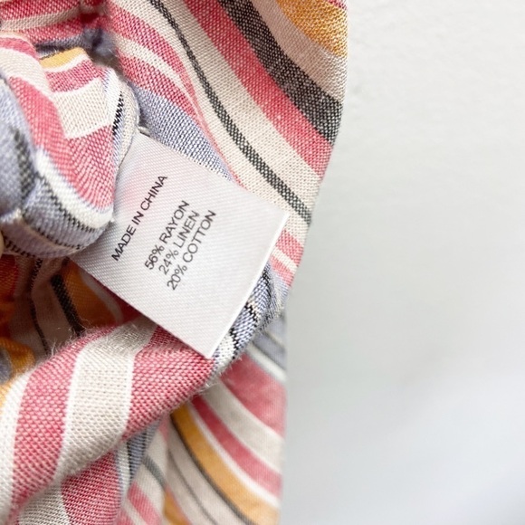 DREW Linen Blend Strapless Jumpsuit Sz S - Picture 7 of 8